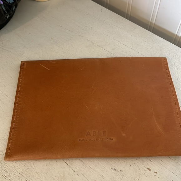 Able leather clutch